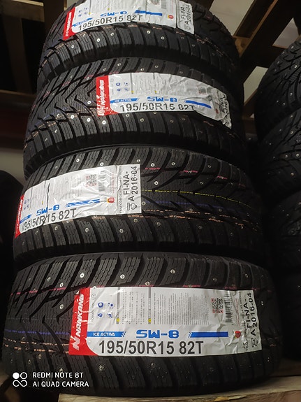 Uudet 195/50R15" Nankang nastarenkaat