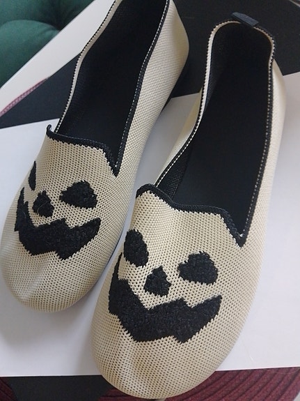 Zara Ballerinat Koko 39 Beige Musta halloween