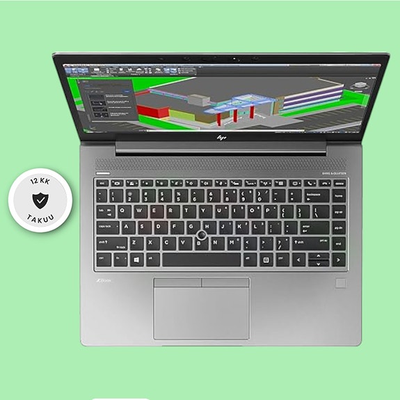 HP ZBook 14U G5 i7 8550U 16GB 512GB +12KK Takuu
