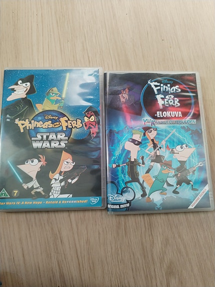 Disney Phineas ja Ferb DVD-elokuvat Star Wars