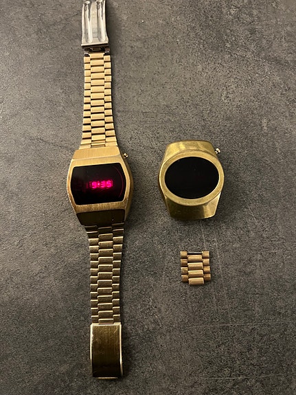 Saturn Time Corp -vintage-LED-kello (1970-luku)
