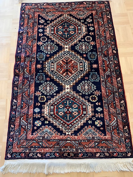 Itämainen matto, käsin solmittu, 143x89cm