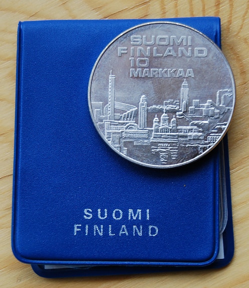 10 Markkaa 1971 Yleisurheilun EM-kilpailut HKI:ssä Hopeaa