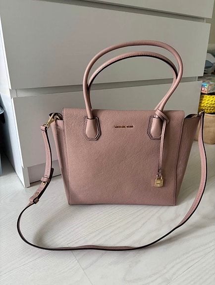 Michael Kors Nahka Käsilaukku Vaaleanpunainen Naiset