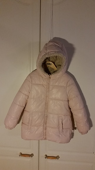 Lasten talvitakki Benetton vaaleanpunainen XS