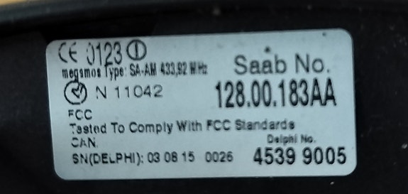 Saab 9-3 Cim+2 avainta