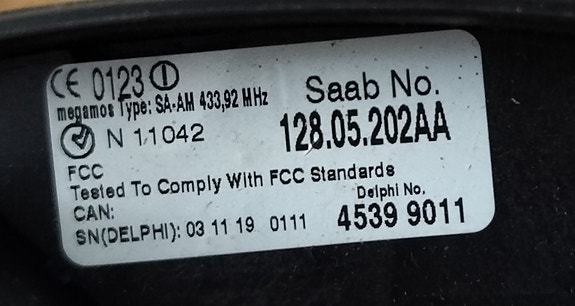 Saab 9-3 Cim+ avain