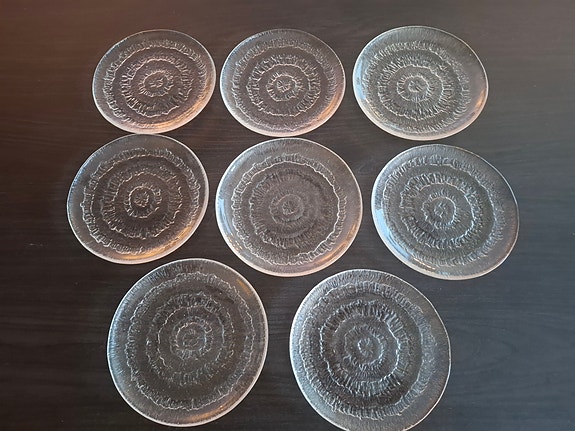 Lasi lautaset Iittala/ Solaris