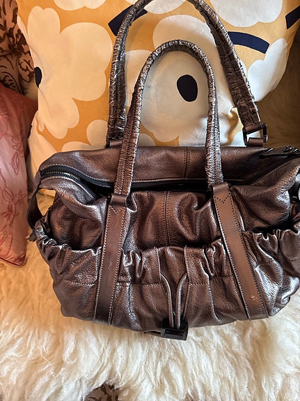 Burberry Nahkainen Naisten Laukku metalli ruskea
