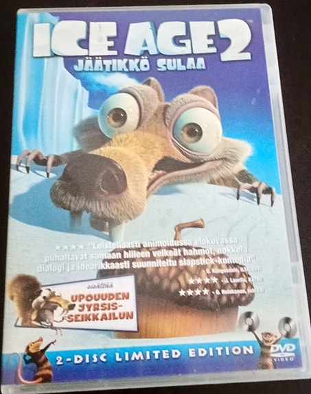 Ice Age 2 Jäätikkö Sulaa DVD-elokuva