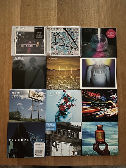 Blackfield ja No-Man CD-ja DVD levyjä