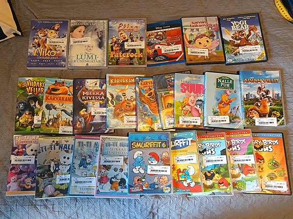 Lasten DVD paketti 24kpl
