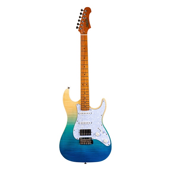 UUSI Jet Guitars JS-450 HSS Transparent Blue