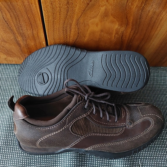 Clarks Miesten Ruskeat Nahkakengät Koko 7,5G- 41