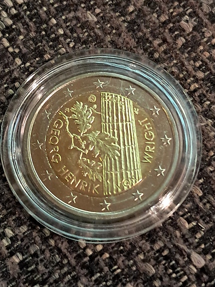 2 € ; SUOMI 2016 ; Georg Henrik Wright UNC 6 kpl UUSI