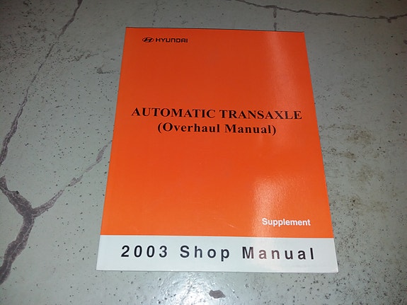 Korjaamokirja automaattivaihteistoille Hyundai Coupe / Sonata / i20 / ix35