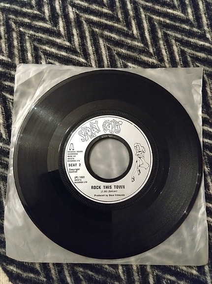 Stray Cats 7" Rock this town / Can't hurry love