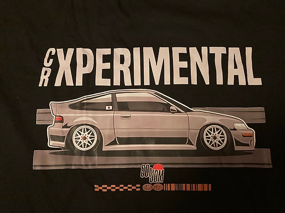 Honda CR-X logolla puuvilla T-paita