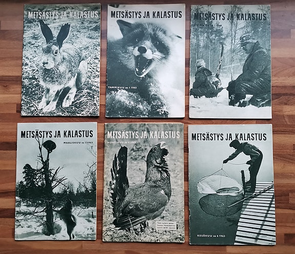 Metsästys ja kalastus lehtiä