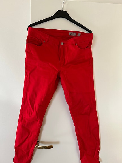 Vero Moda Mid Rise Slim Punaiset Naisten Farkut XL W32