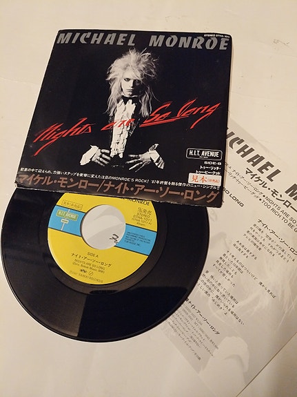 Michael Monroe - Nights Are So Long 7" Japani PROMO