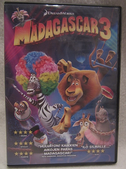 Madagaskar 3 dvd