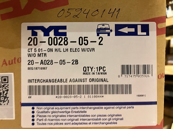 Citroen C5 Ajovaloumpio Vasen/Oikea 01-6/04
