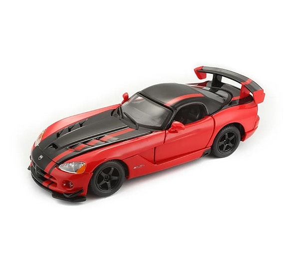 Pienoismalli Dodge Viper SRT-10 Coupe 2003, puna/musta , 1:24