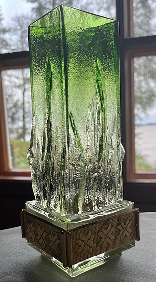Kumela Liekki maljakko vihreä