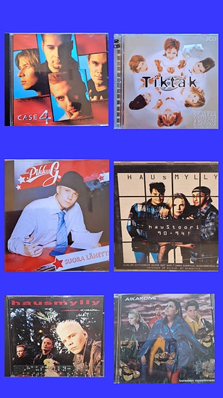 Myydään 1990-2000 luvun suomi musiikkia cd 5e/kpl