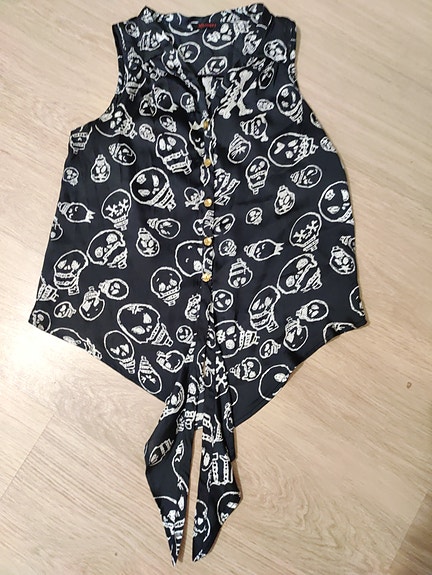ALE Pääkallo M toppi paita liivi Halloween