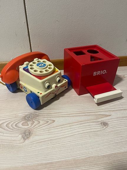 Taaperon lelut Brio ja Fischer Price