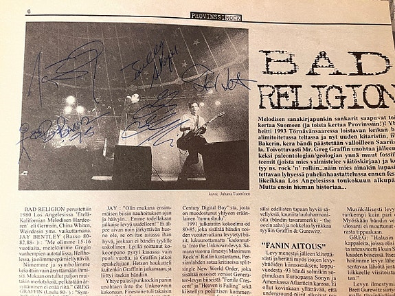 Bad Religion nimikirjoitukset