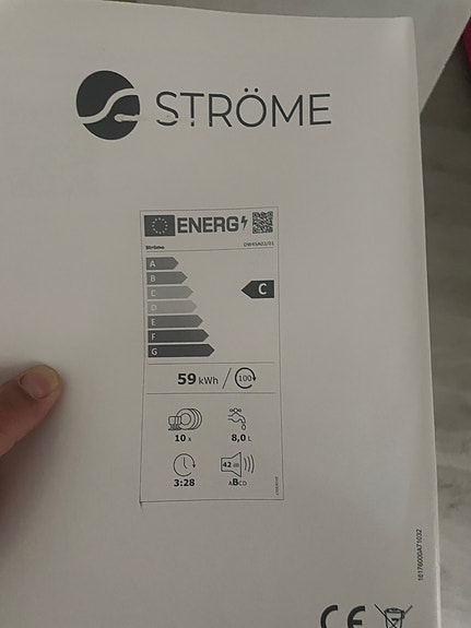 Ströme DW45A03 astianpesukone 45 cm valkoinen