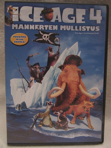 Ice Age 4 Mannerten mullistus dvd