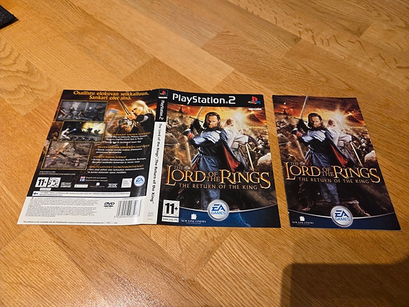 The Lord of the Rings: The Return of the King PS2 pelin kannet ja ohjekirja