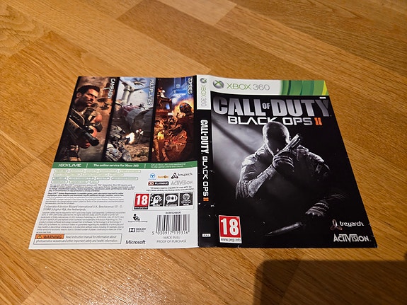 Call of Duty Black Ops 2 Xbox 360 pelin kannet