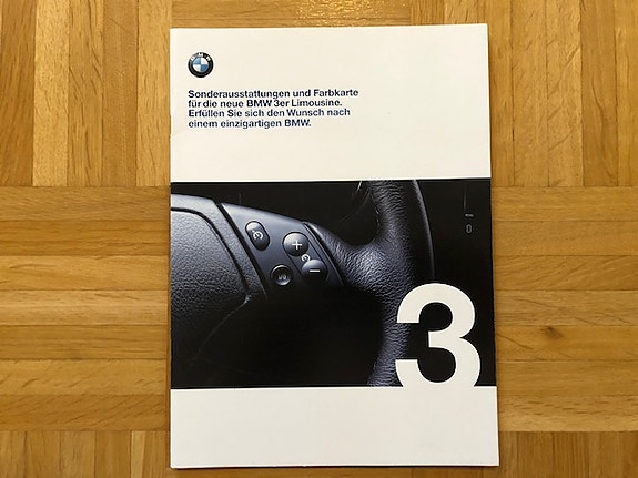 Esite BMW E46 3-sarja lisävarusteet 1998