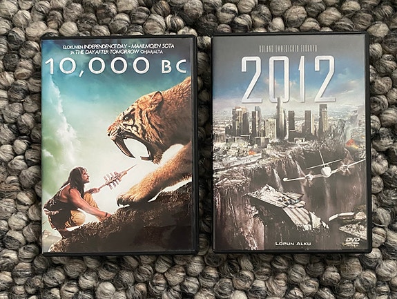 DVD elokuvat 2012 & 10,000 BC