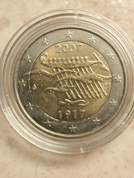SUOMI 2007 2 €-Suomen tasavalta 90 v. UUSI