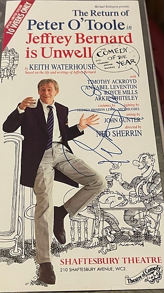 Peter O'Toole (1932-2013) nimikirjoitus