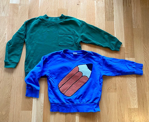 Collegepaidat Arket 98/104 ja Lindex 98
