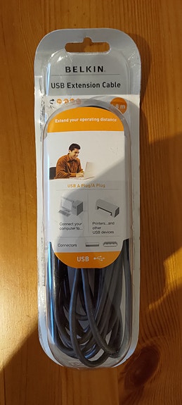 USB jatkokaapeli 4,8m