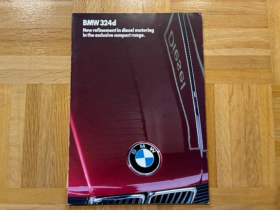 Esite BMW E30 3-sarja 324d vuodelta 1986