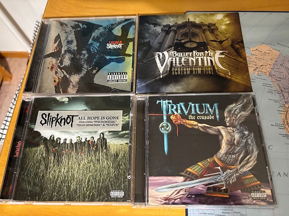 Slipknot, Bullet for My Valentine, Trivium CD-levyjä ILMAINEN POSTITUS