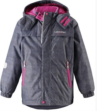 Lassietec® winter jacket Dark Grey,110 cm
