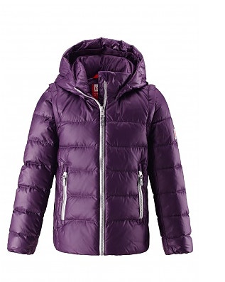 Down jacket, Minna Deep violet,128 cm
