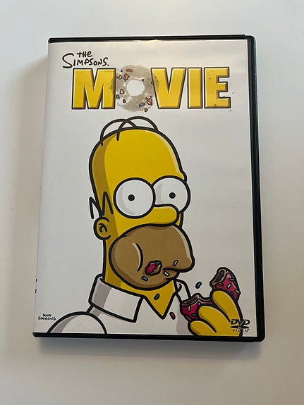 The simpsons movie DVD