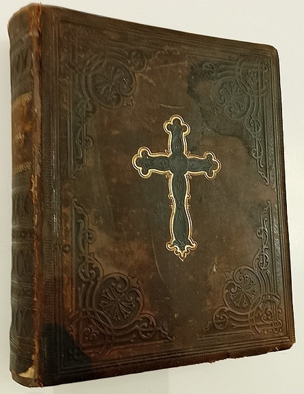 Wanha BIBLIA Koko Pyhä Raamattu vuodelta 1878