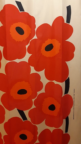 Marimekko unikko suihkuverho